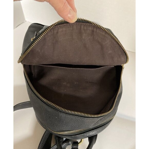 COACH Women's997 Small Backpack Pebbled Black Leather adjustable  EUC - Picture 11 of 16